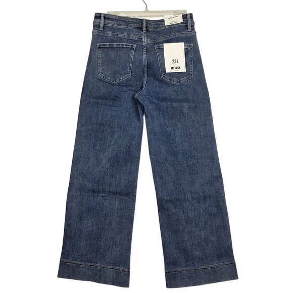 NWT Mica Jeans - High Rise Wide Leg Blue Denim Womens Jeans - Picture 2 of 16